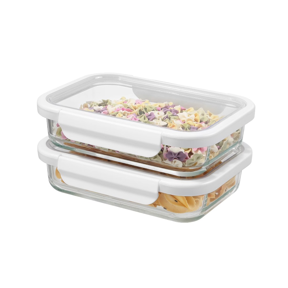Best Food Storage - حاوية طعام زجاجية مستطيلة الشكل بسعة