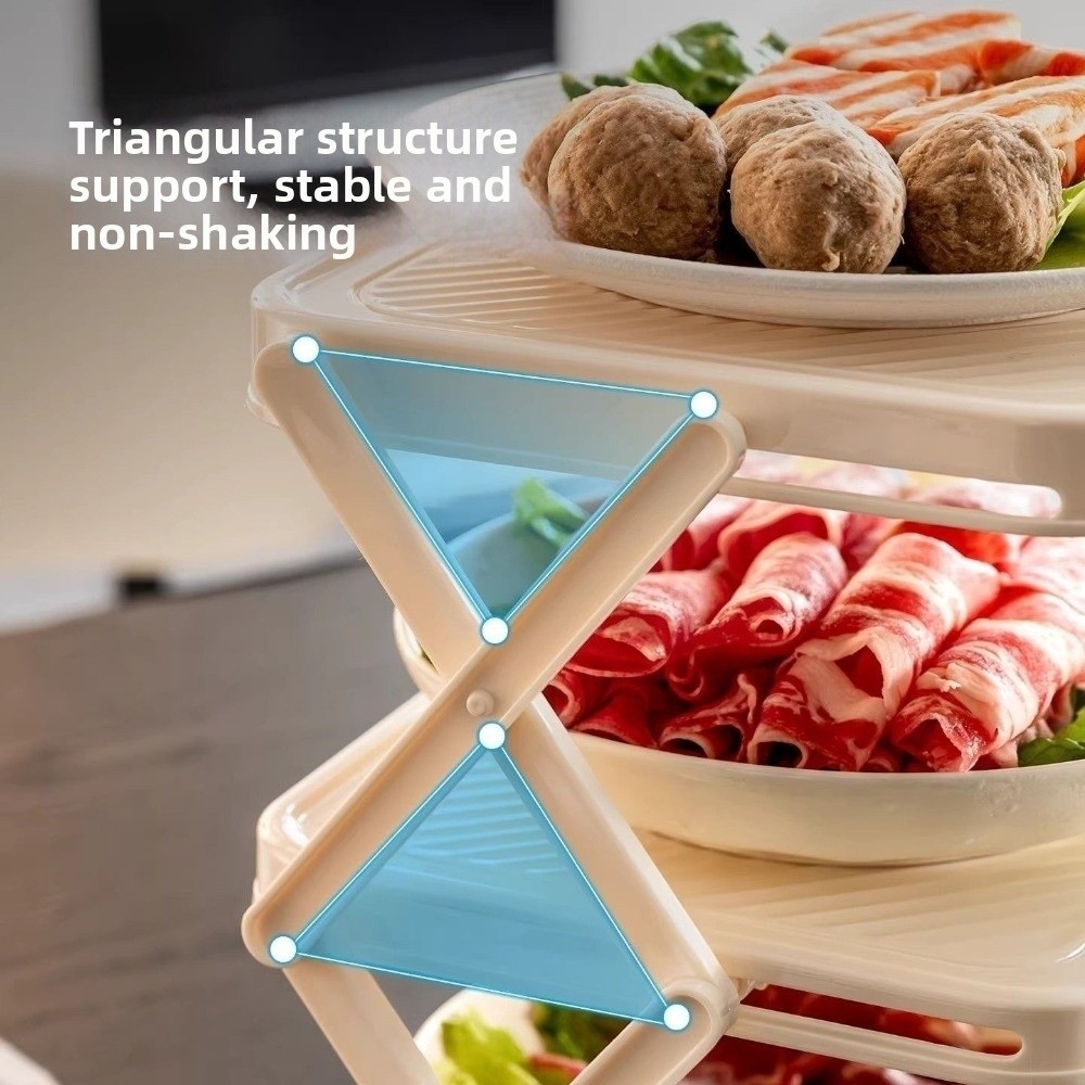 Food Storage And Preparation - رف تخزين أطباق بـ 3/4 طبقات،