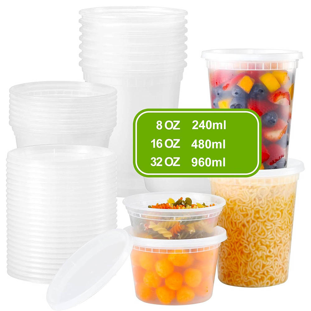 Food Storage Variety Pack - حاويات طعام بلاستيكية مع أغطية، مجموعة