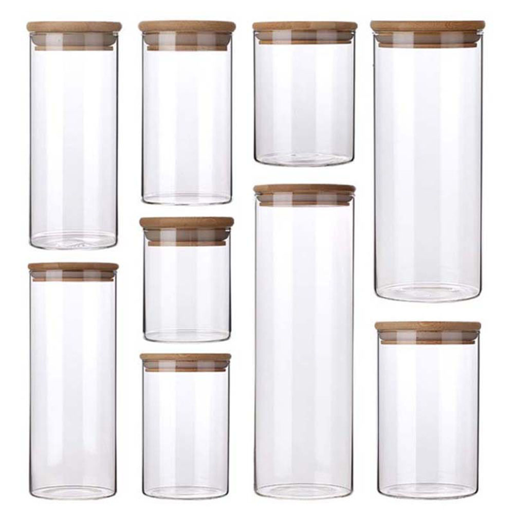 Glass Meal Prep Container - 4/8 قطعة 250 مللي 500 مللي