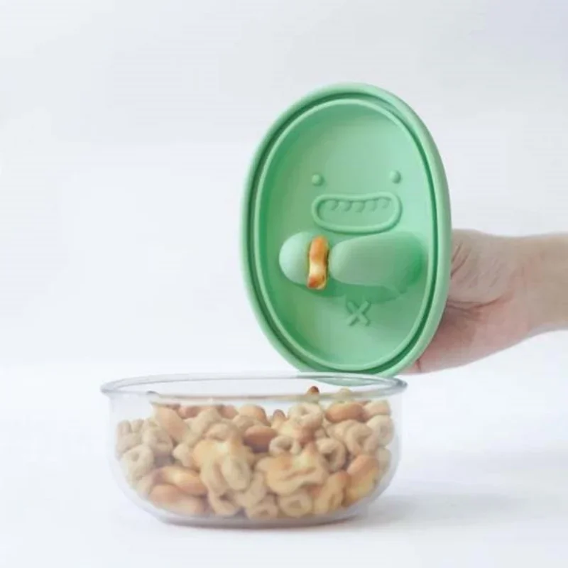 Food Storage Box Set - صندوق وجبات خفيفة بدون استخدام اليدين،