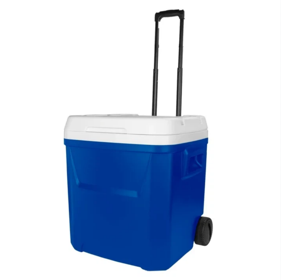 Food Storage Camping - صندوق تبريد متنقل كبير السعة بعجلات،