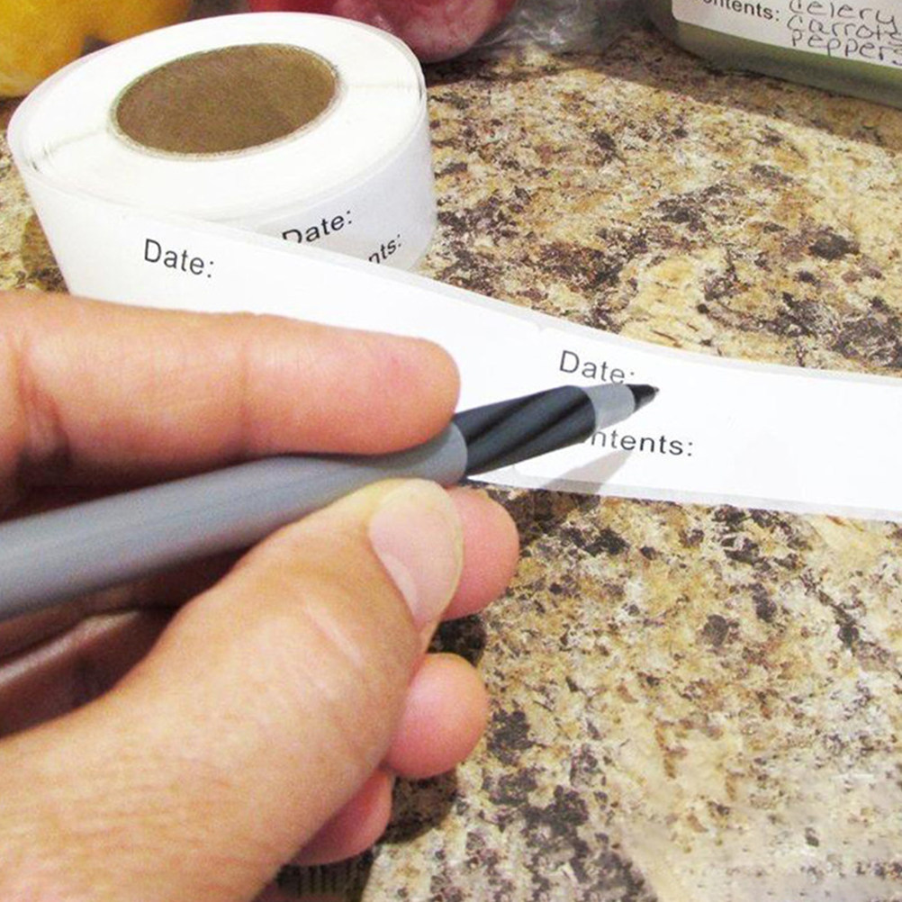 Food Storage Jar Labels - ملصقات قابلة للكتابة لتخزين الطعام، قابلة
