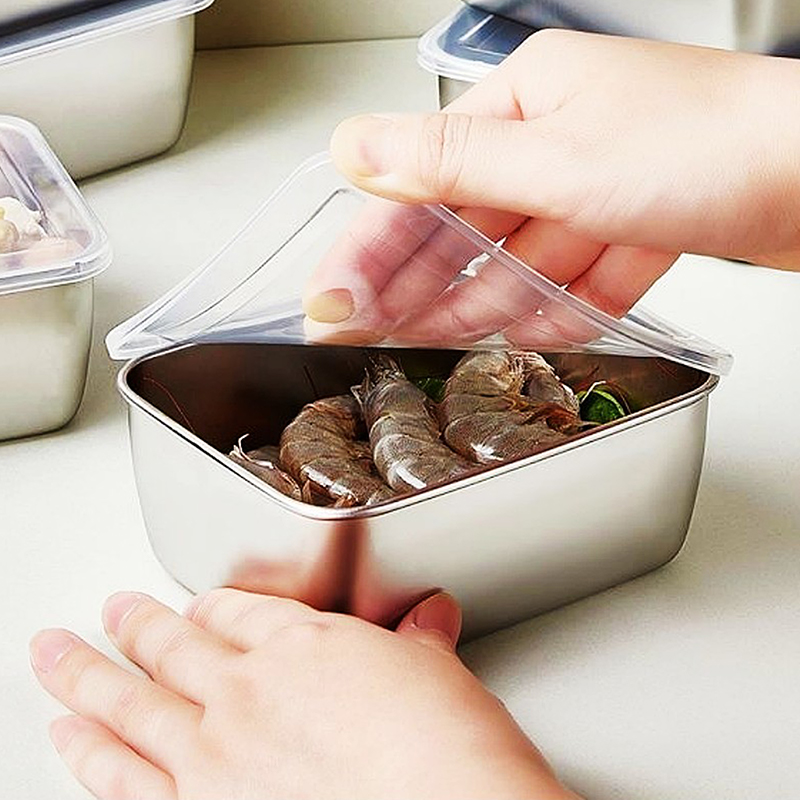 Food Storage And Preparation - صندوق تخزين طعام الثلاجة من الفولاذ
