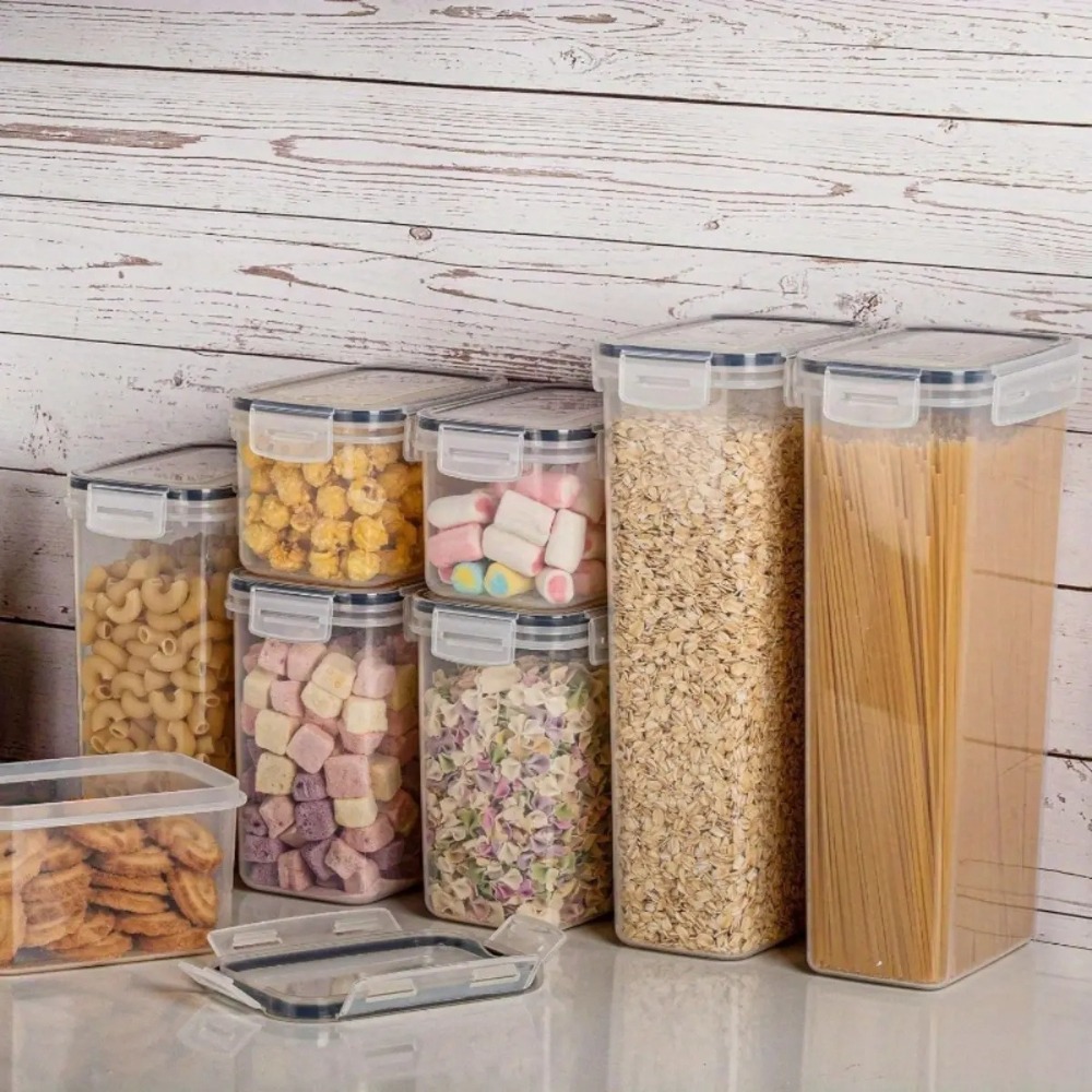 Food Storage Jar Labels - مجموعة من 8 حاويات تخزين طعام