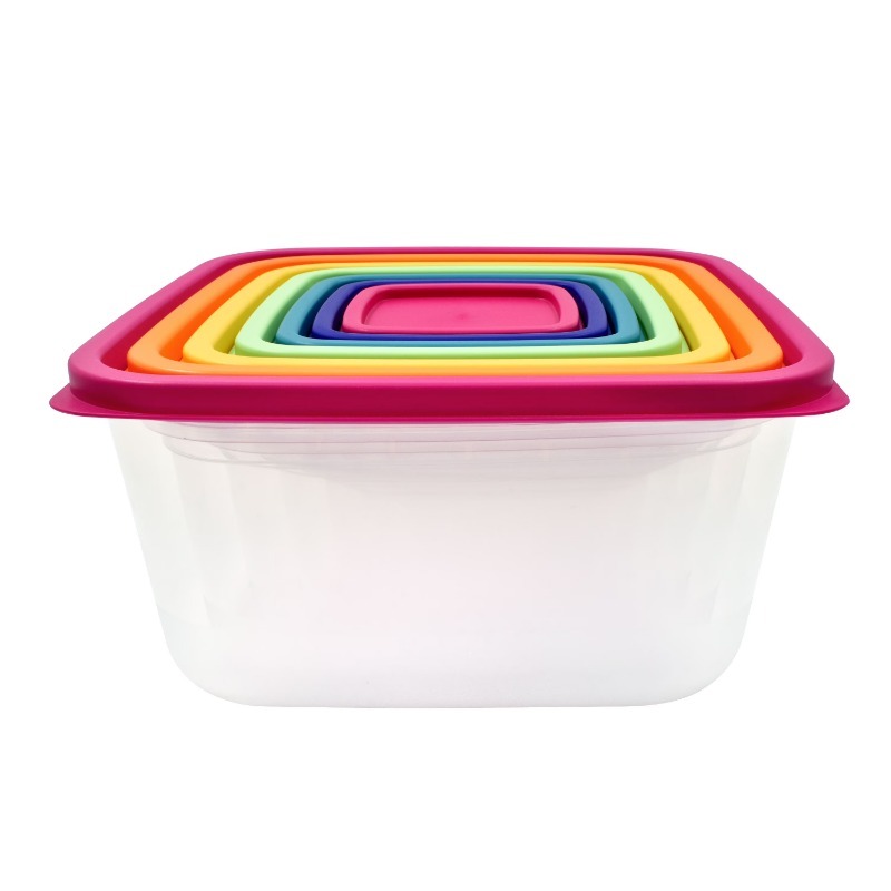 Best Food Storage - مجموعة حاويات بلاستيكية قوس قزح لتخزين