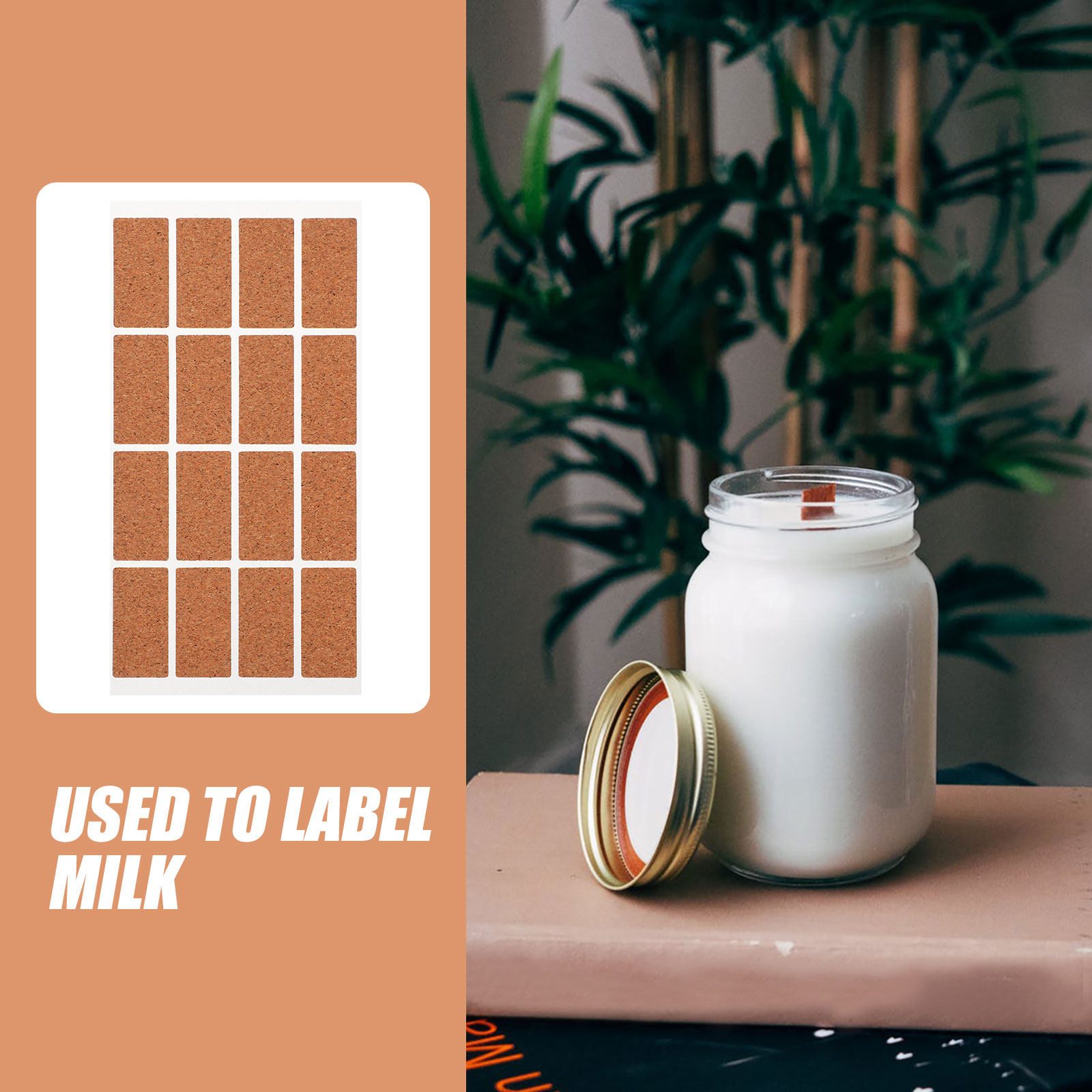 Food Storage Jar Labels - 48 قطعة من ملصقات التخزين المقاومة