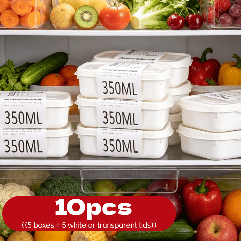 Food Storage Box Set - مجموعة من 10 قطع من صناديق