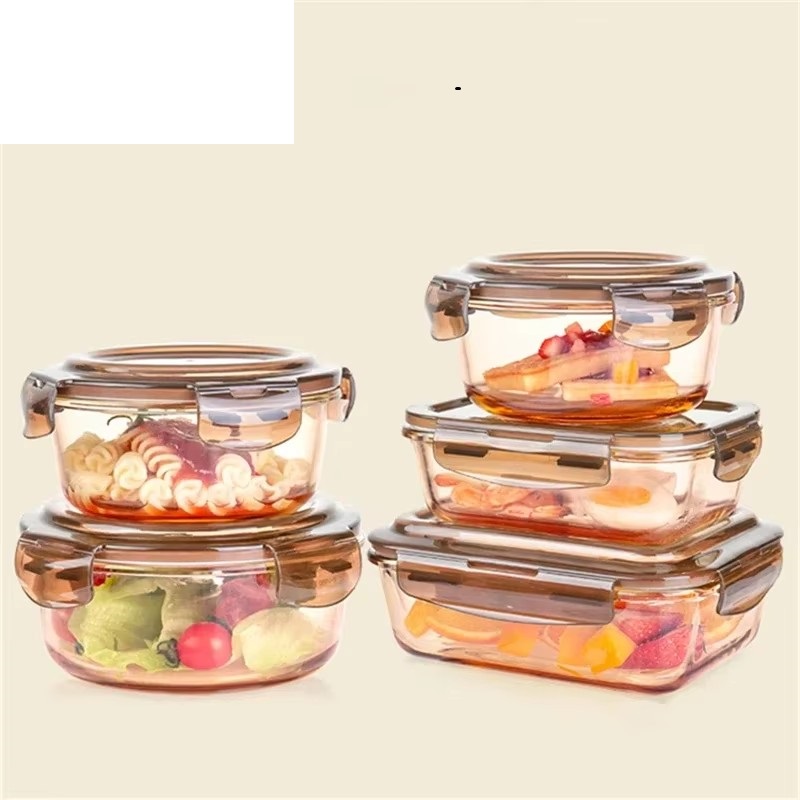 Glass Meal Prep Container - صندوق زجاجي لحفظ الطعام، صندوق غداء