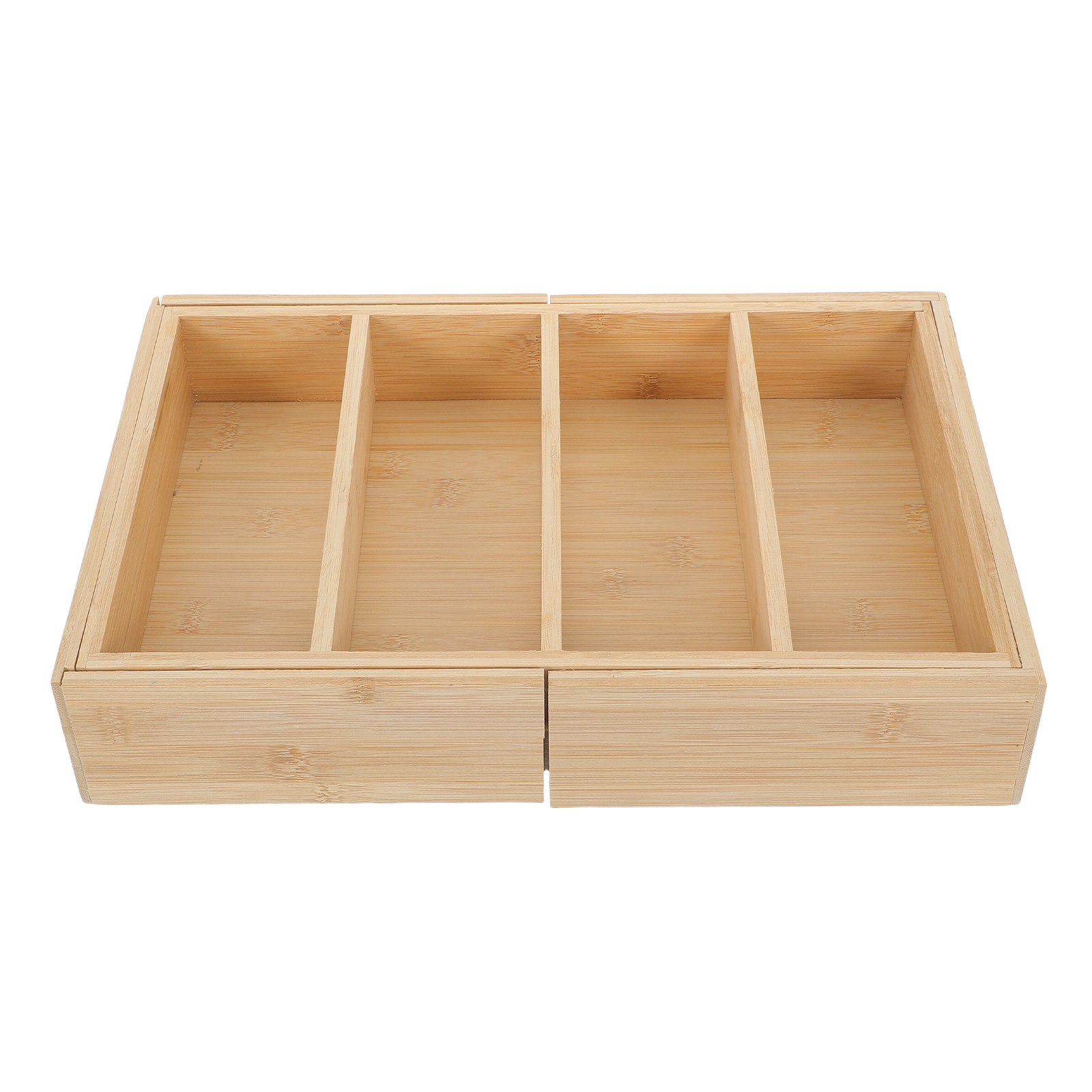 Food Storage In Cabinets - منظم رفوف قابل للتوسيع من الخيزران،