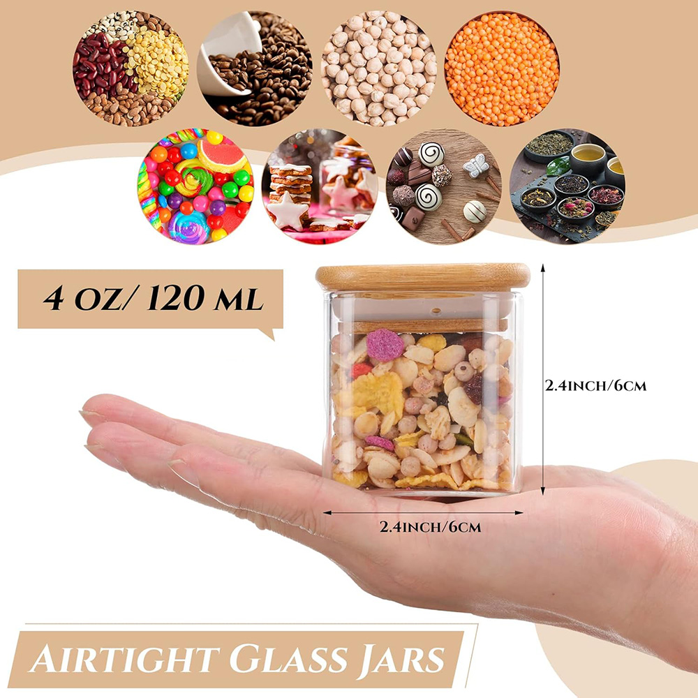 مجموعة برطمانات زجاجية مكونة م - مراجعة Food Storage Jar Labels وسعره