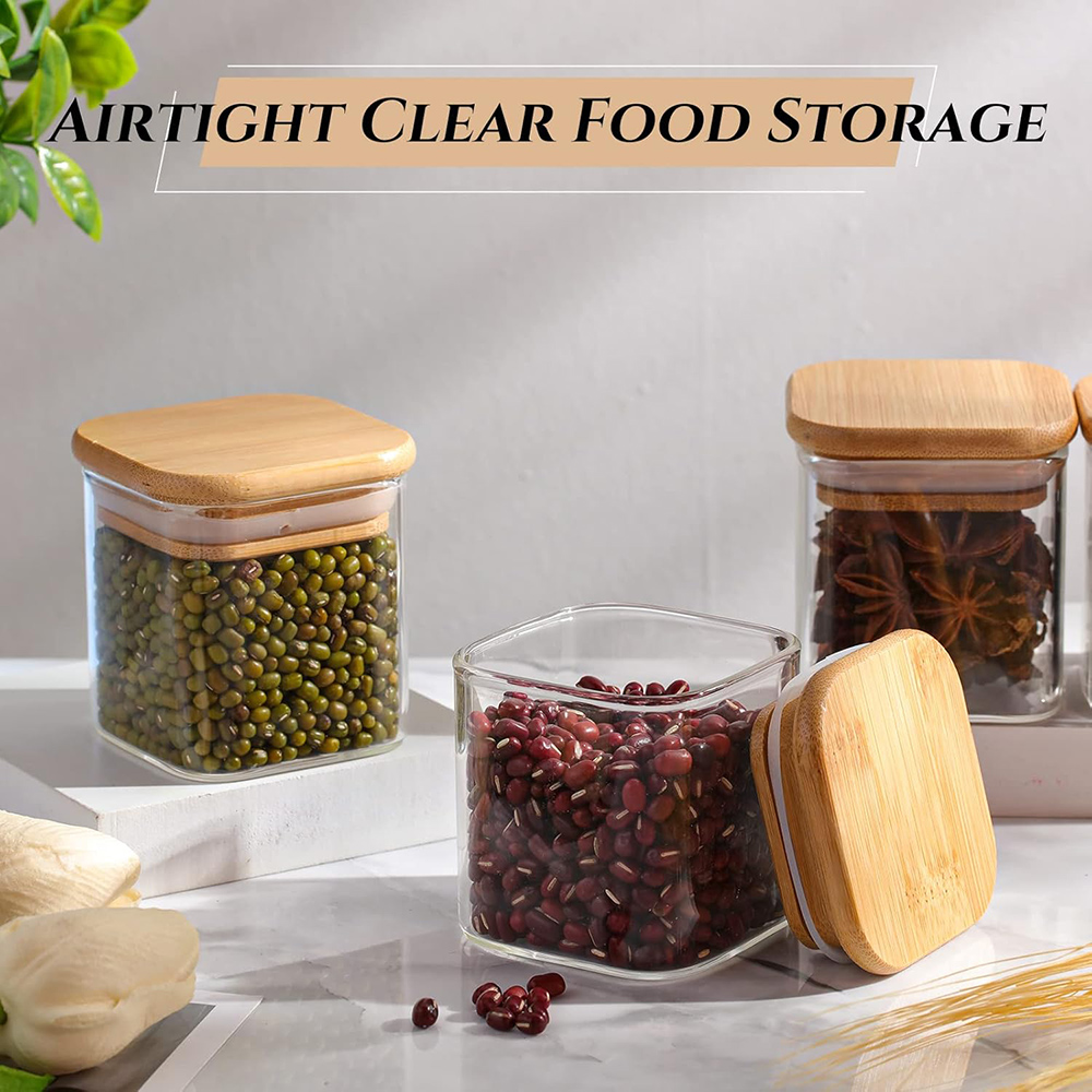 مجموعة برطمانات زجاجية مكونة م - مراجعة Food Storage Jar Labels وسعره