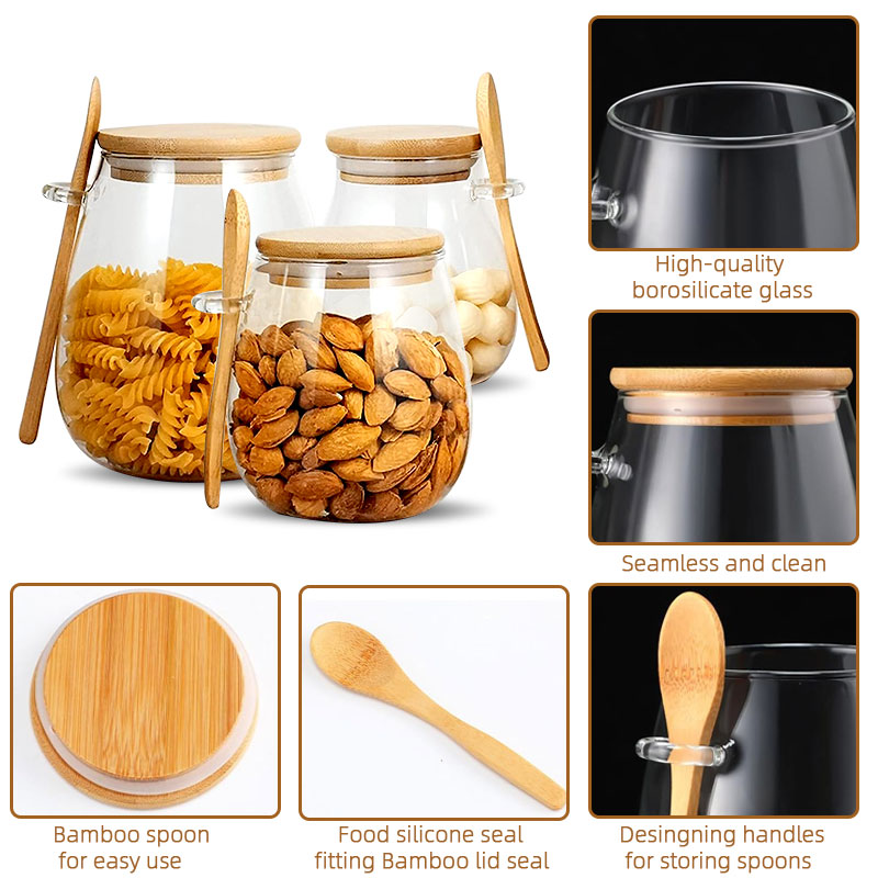 برطمان زجاجي بملعقة وغطاء ، بر - مراجعة Glass Meal Prep Container وسعره