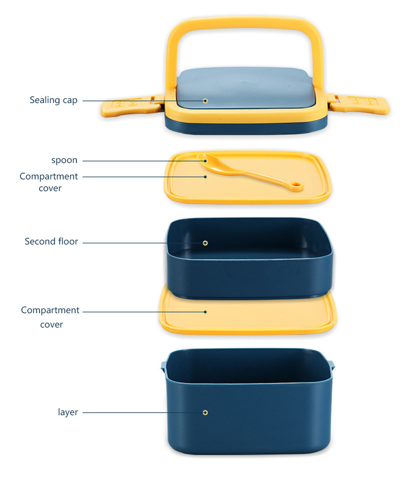 صندوق غداء ذو طبقتين بتصميم لع - مراجعة Food Storage In Room وسعره
