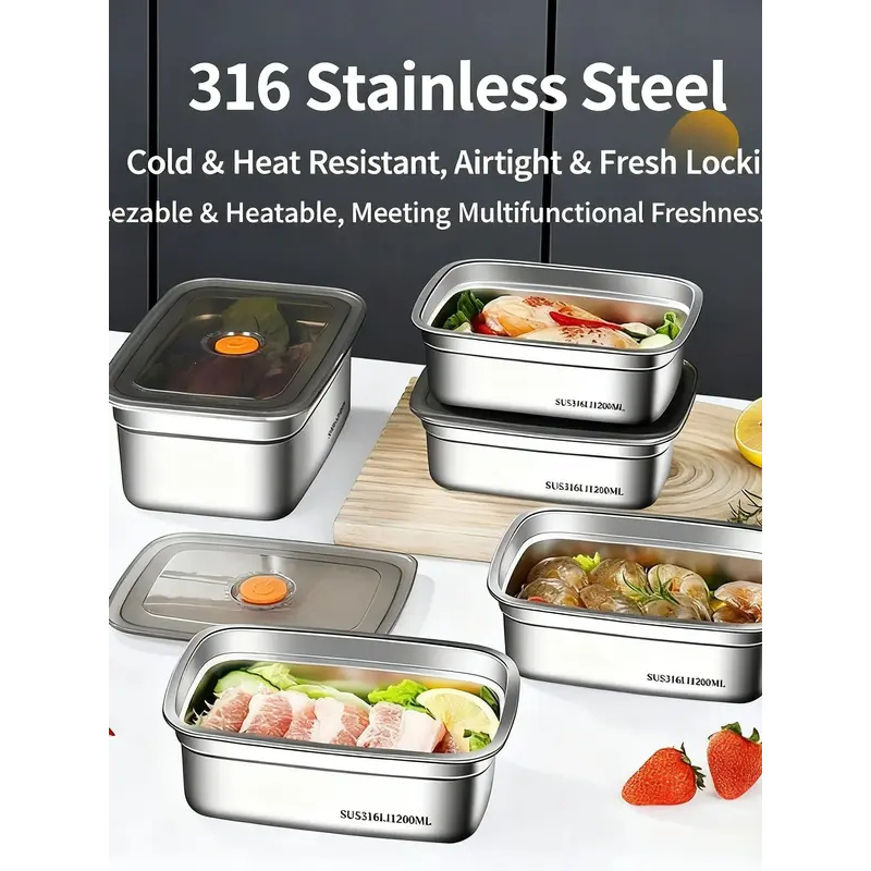 صندوق طعام كبير السعة من الفول - مراجعة Food Storage Camping وسعره