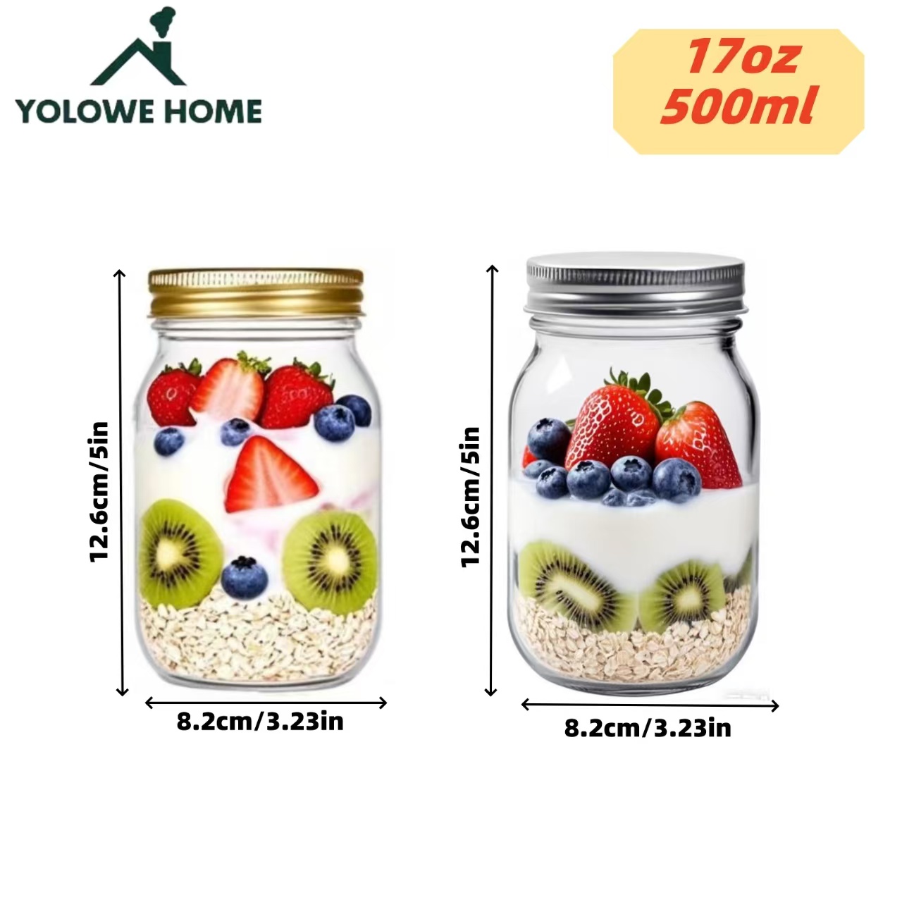 6 قطع، 12 قطعة، 500 مل/16 أونص - مراجعة Glass Meal Prep Container وسعره