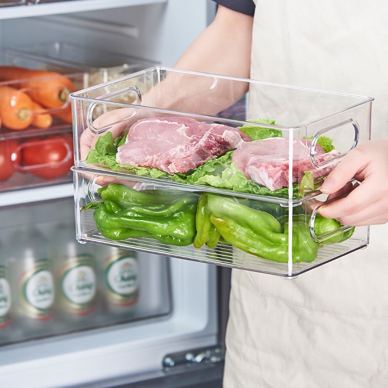 صندوق تخزين شفاف للثلاجة مع مق - مراجعة Food Storage Handling وسعره
