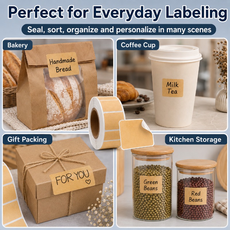 ملصقات ورقية قابلة للكتابة على - مراجعة Food Storage Jar Labels وسعره