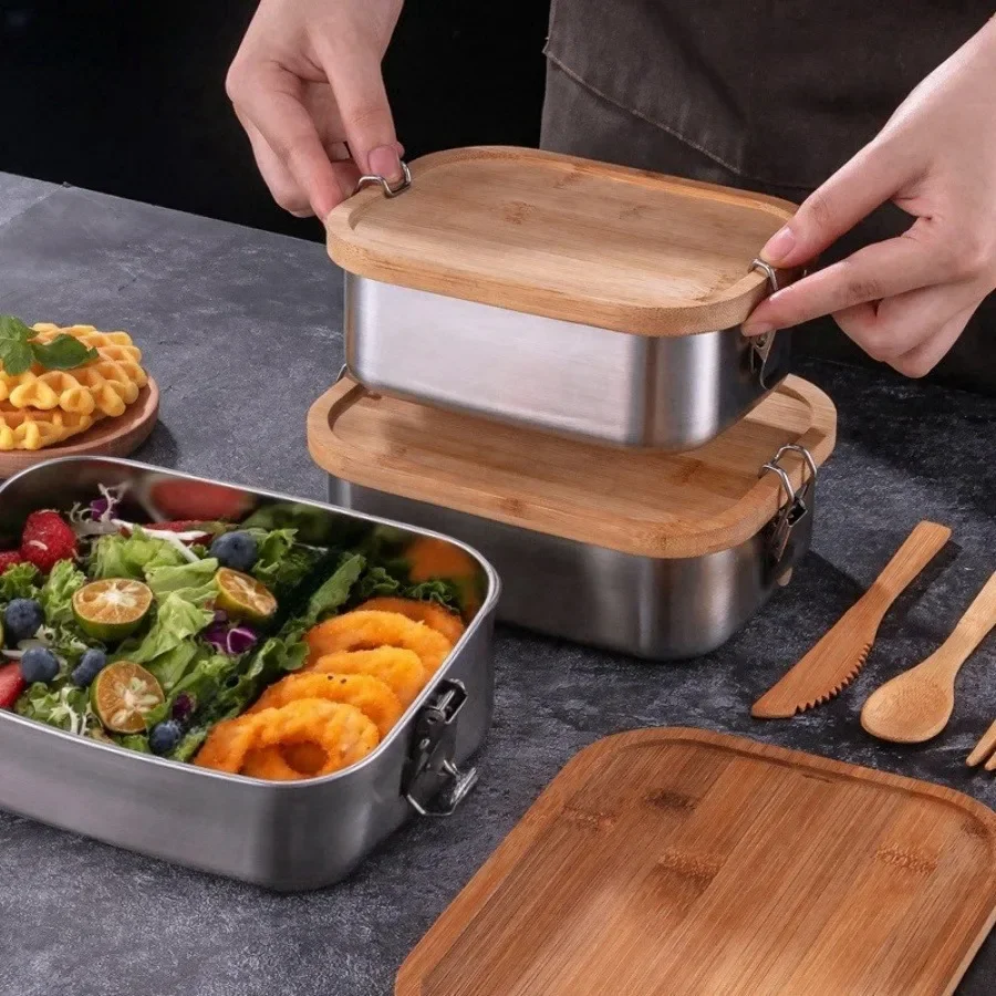 صندوق غداء جديد من الفولاذ الم - مراجعة Food Storage Box Set وسعره