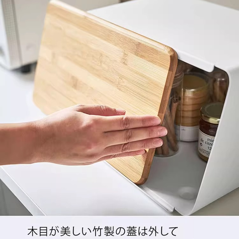صندوق خبز من الخيزران لتخزين ا - مراجعة Food Storage Handling وسعره