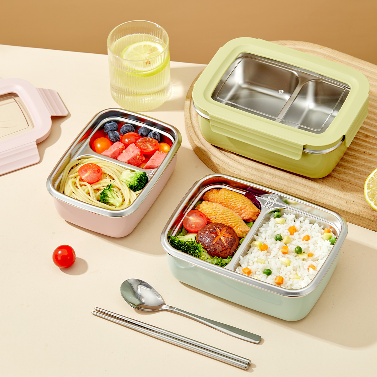 الميكروويف 304 الفولاذ المقاوم - مراجعة Glass Meal Prep Container وسعره