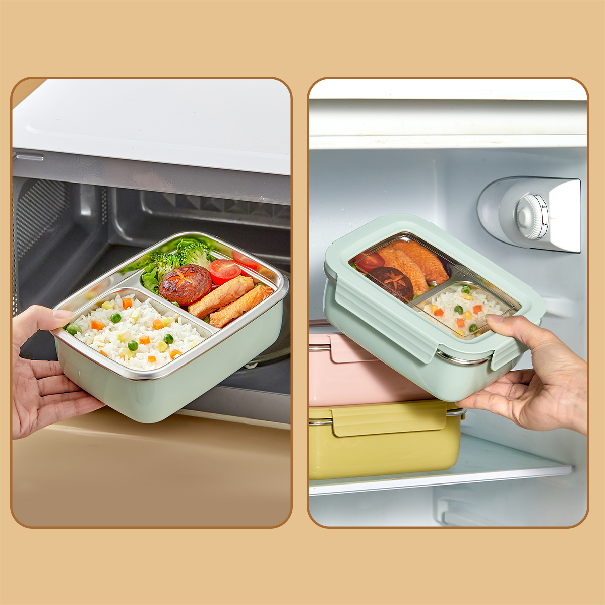 الميكروويف 304 الفولاذ المقاوم - مراجعة Glass Meal Prep Container وسعره