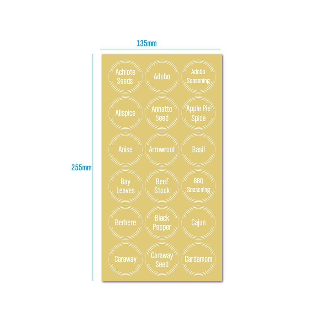 مجموعة من 144 ملصق شفاف لتنظيم - مراجعة Food Storage Jar Labels وسعره