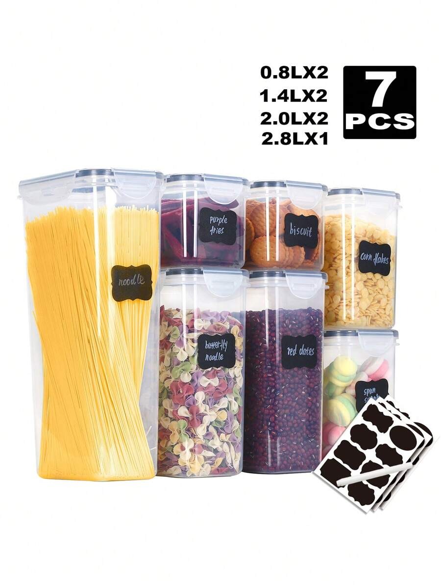 1/3/5/7 قطعة برطمانات تخزين ال - مراجعة Food Storage Jar Labels وسعره