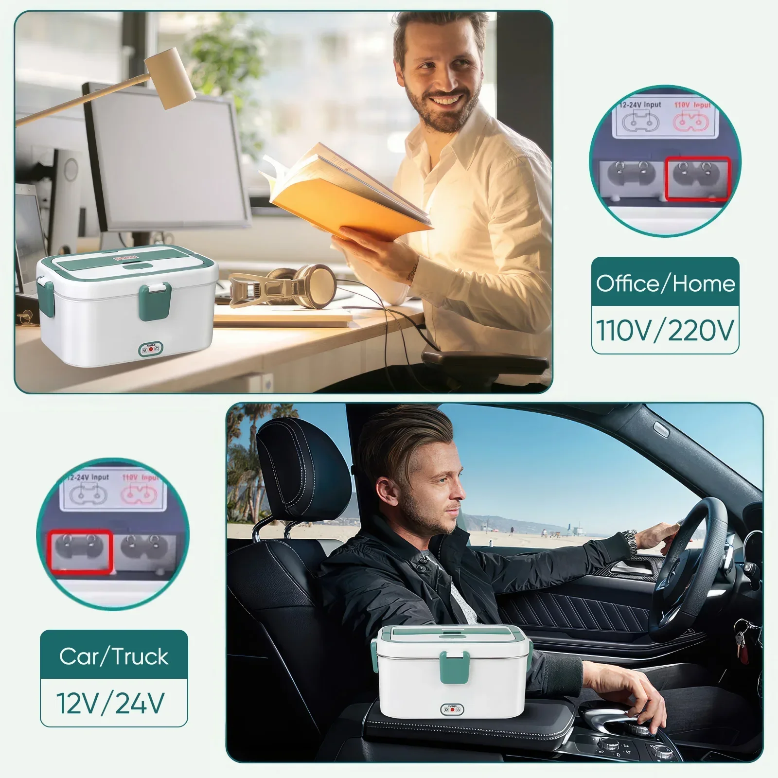 صندوق غداء كهربي جهاز تسخين ال - مراجعة Food Storage Camping وسعره