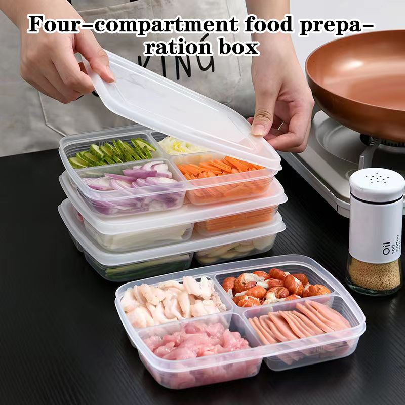 صندوق تخزين بلاستيكي جديد بـ 4 - مراجعة Food Storage Box Set وسعره