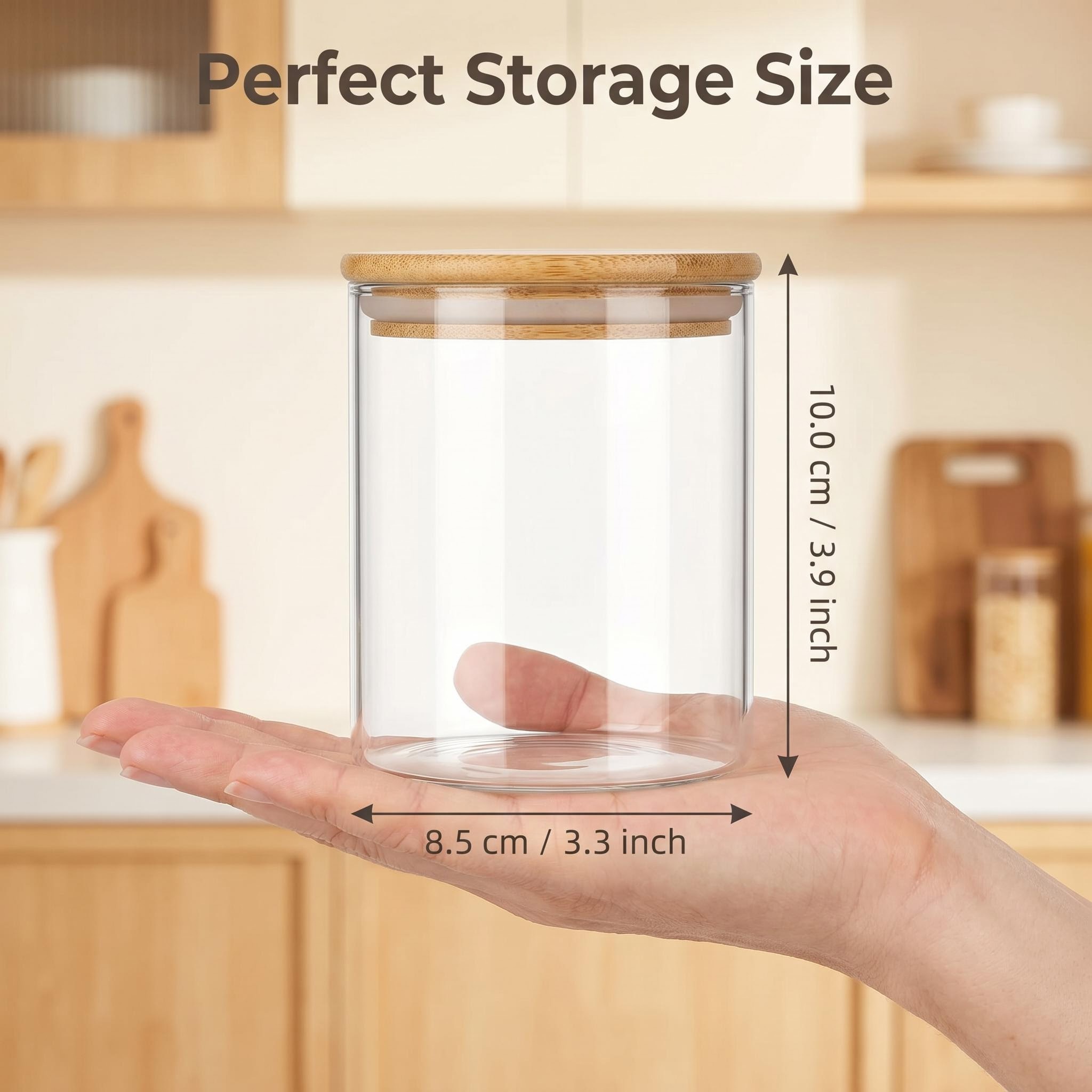 9 قطع من حاويات التخزين الزجاج - مراجعة Food Storage Jar Labels وسعره