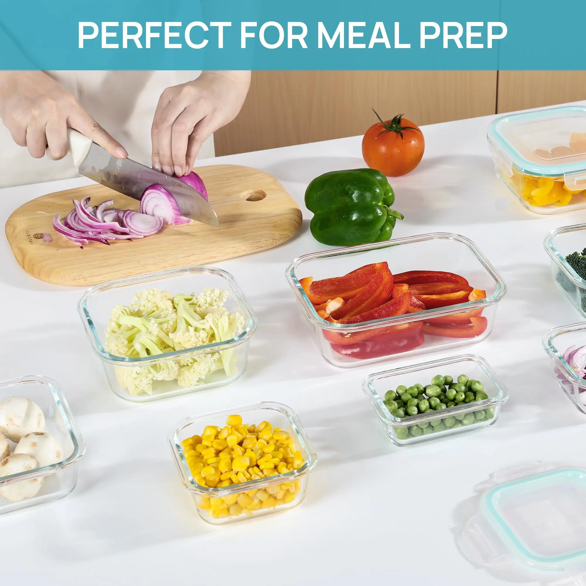 حاويات تخزين الطعام الزجاجية ل - مراجعة Glass Meal Prep Container وسعره
