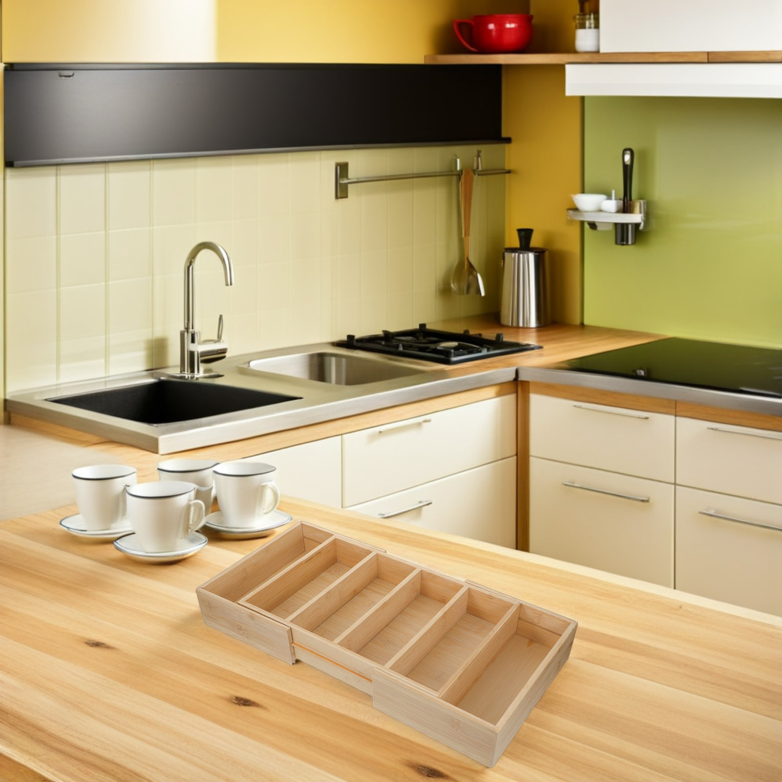منظم رفوف قابل للتوسيع من الخي - مراجعة Food Storage In Cabinets وسعره