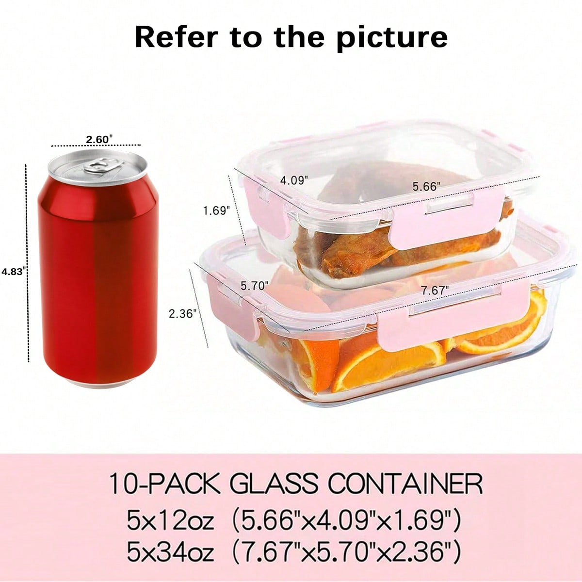 10 عبوات من حاويات الطعام الزج - مراجعة Glass Meal Prep Container وسعره